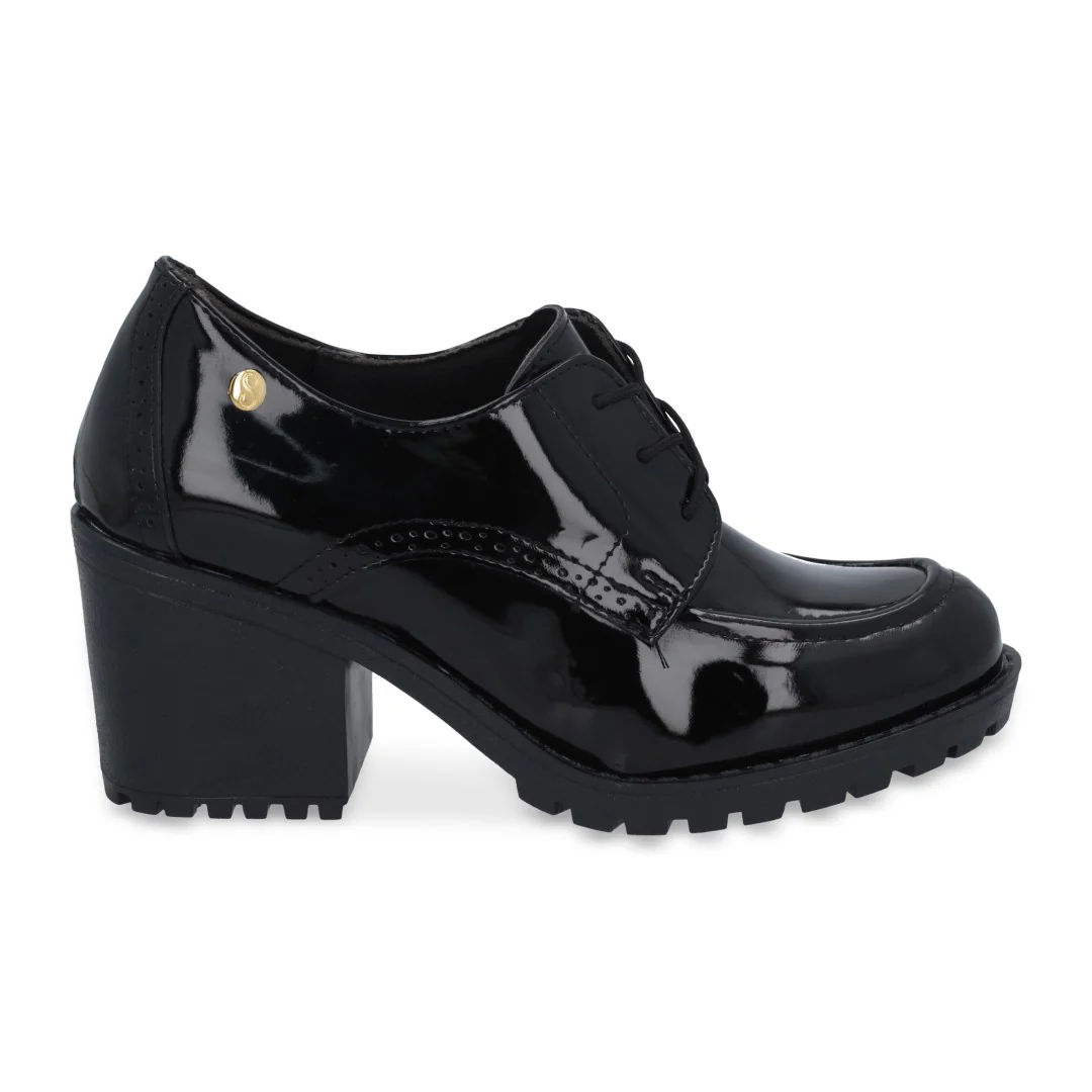 ZAPATO DE TACÓN NEGRO CON CINTAS 35535 - Image 2