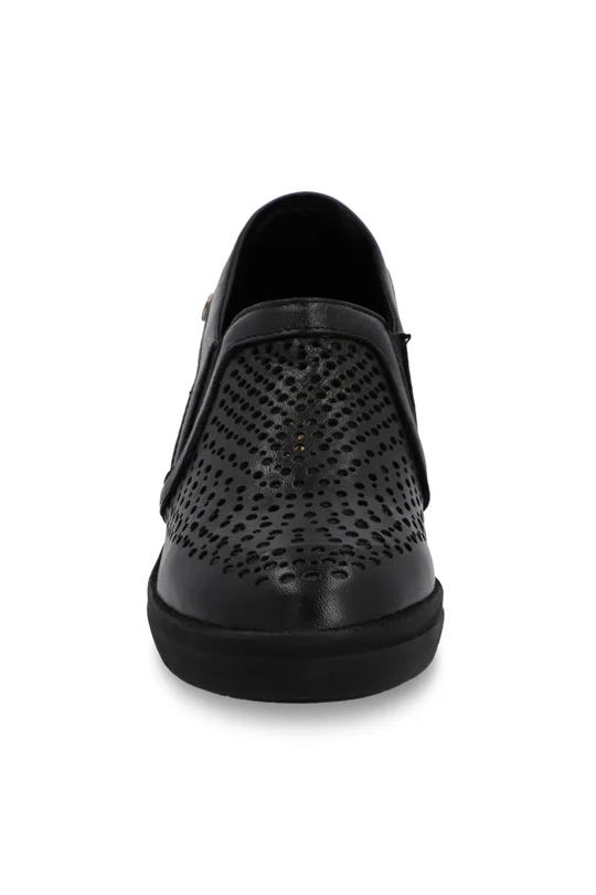 Mocasín flexible casual negro tacón 5cm 41025 - Image 3