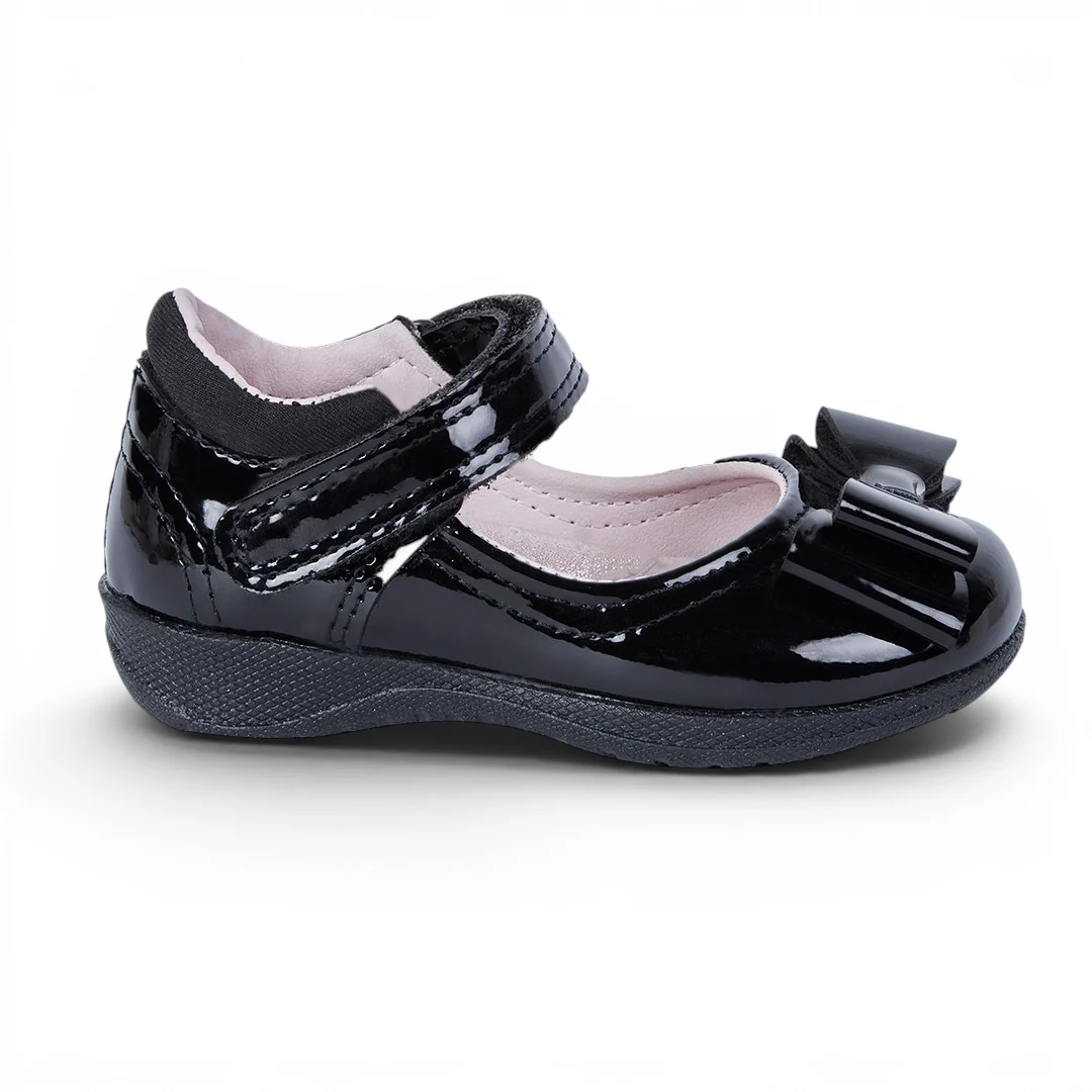 ZAPATO NIÑA MOÑO FRONTAL NEGRO 15517 - Image 2